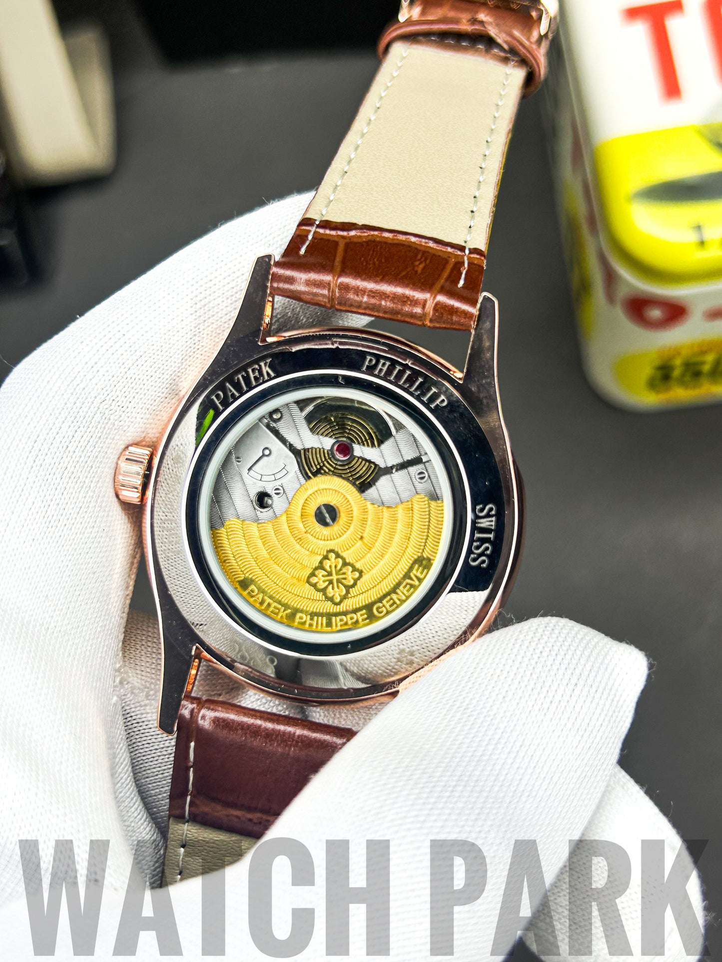 Executive watch - Patek Phillipe - Perpetual Calendar - Brown belt