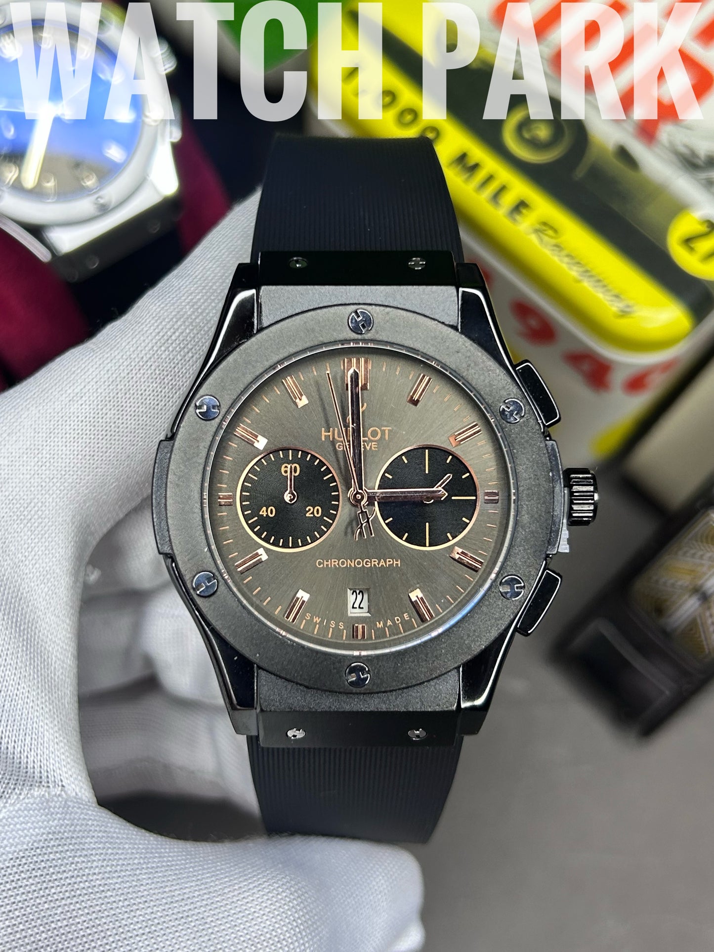 Classic watch - Hublot Fusion Chronograph – Black & Rose Gold