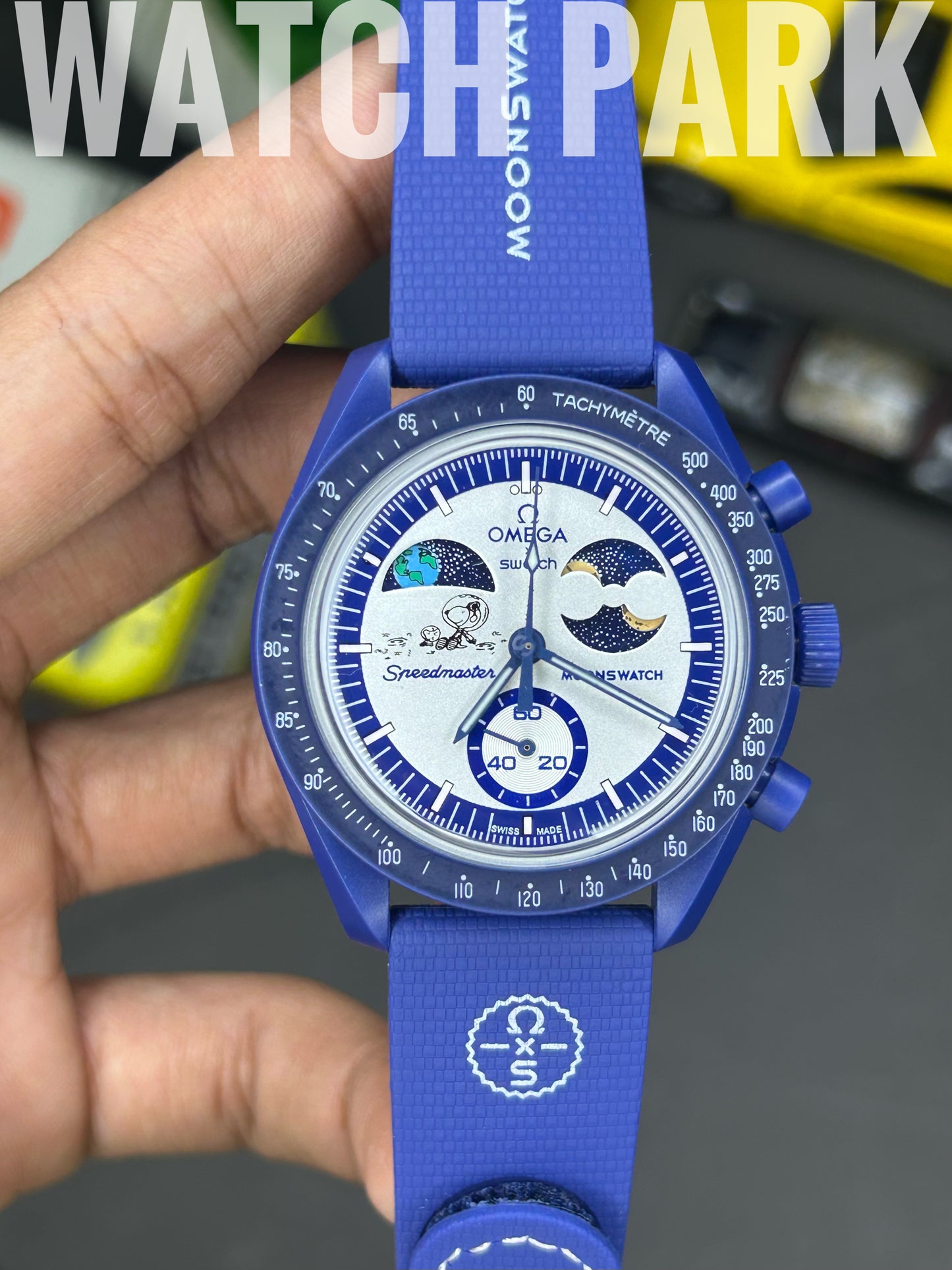 Omega x Swatch MoonSwatch - Snoopy Blue