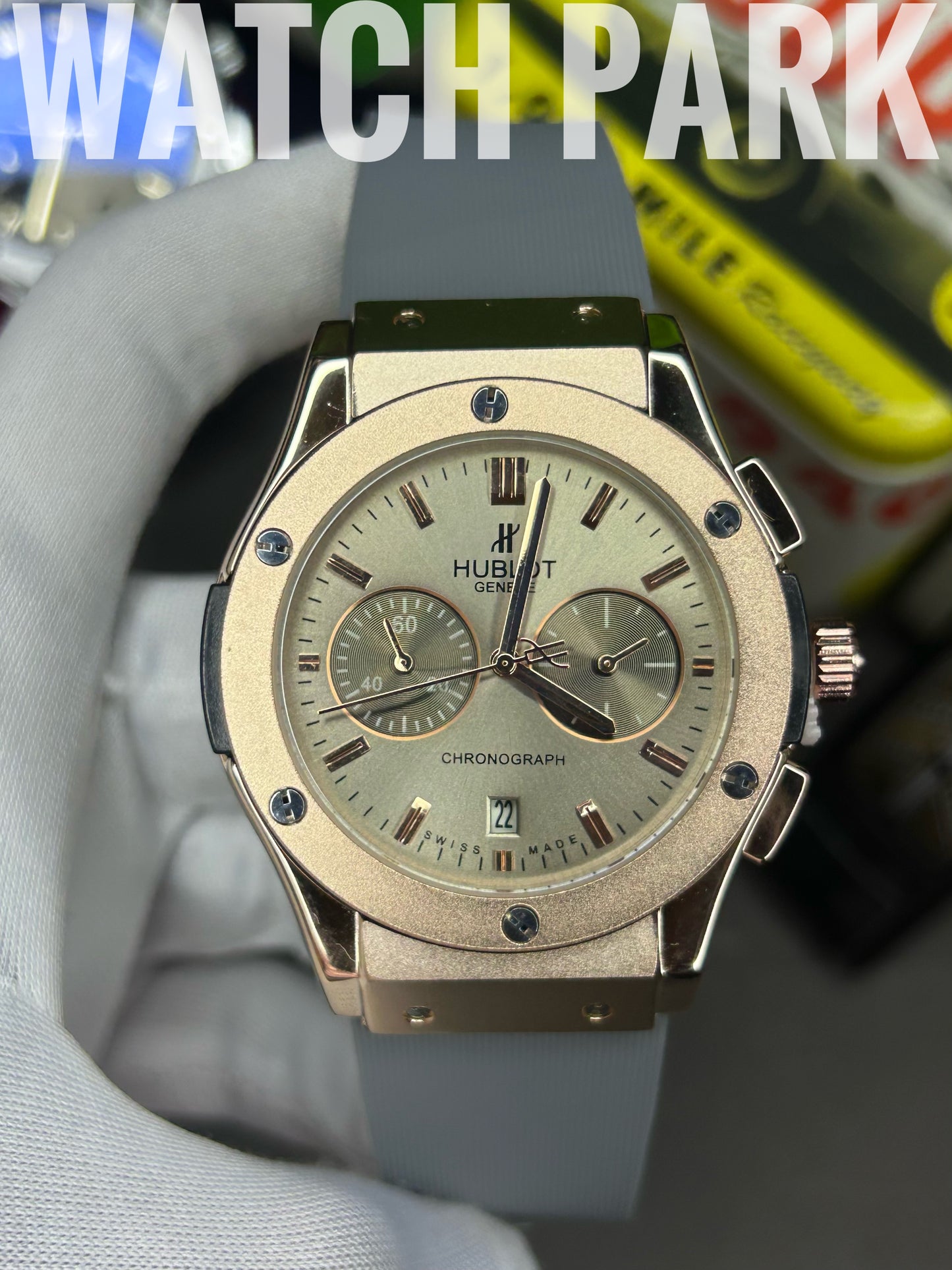 Classic watch - Hublot Fusion Chronograph – Silver Champagne Dial & Rose Gold