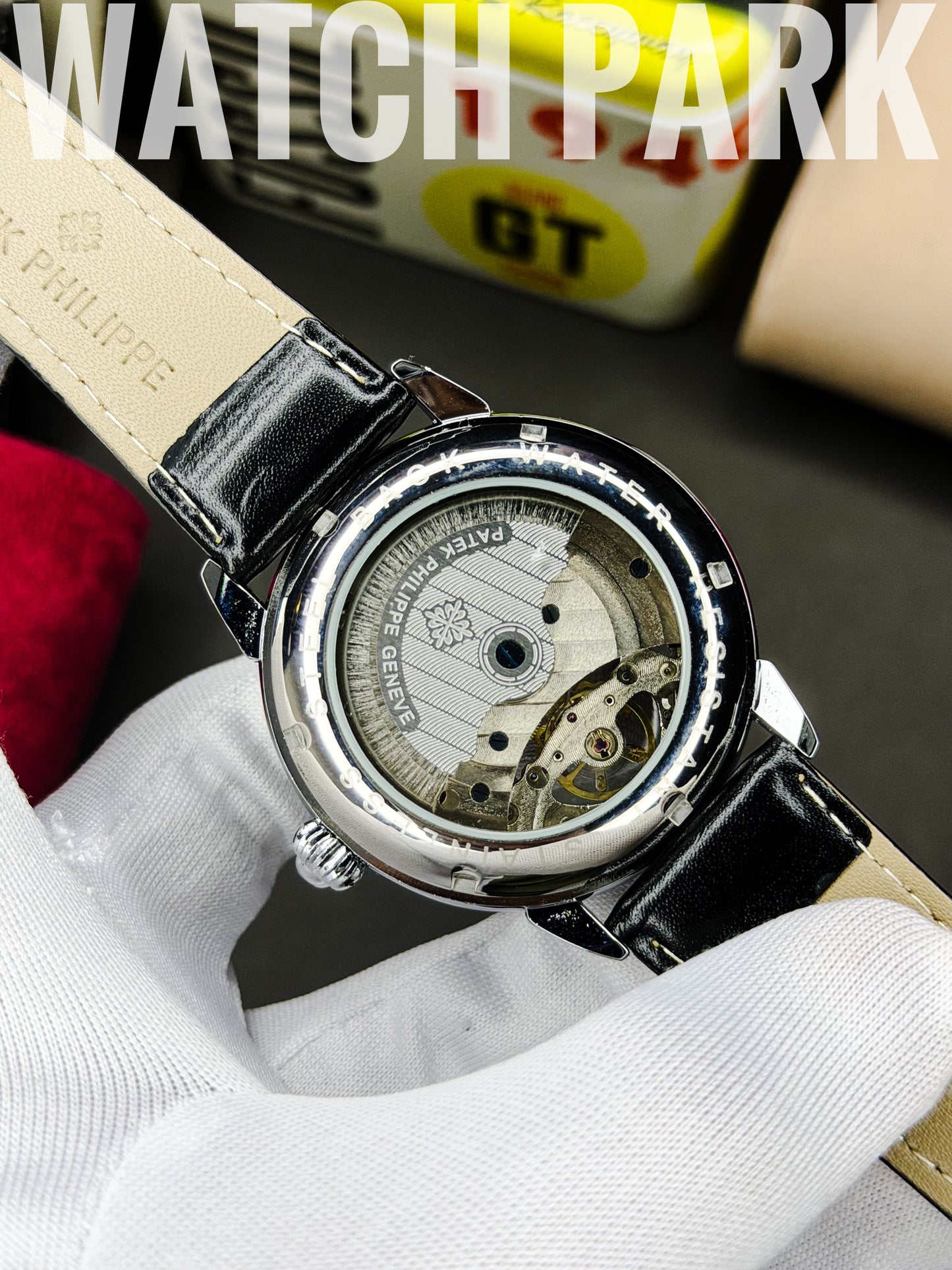 Rich watch - Patek Philippe - Homage Black Skeleton - Automatic