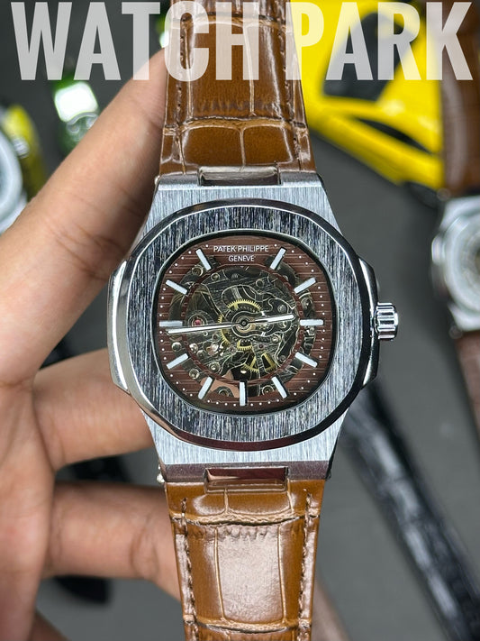 Patek Philippe Nautilus Skeleton - Brown edition - Brown belt - Automatic