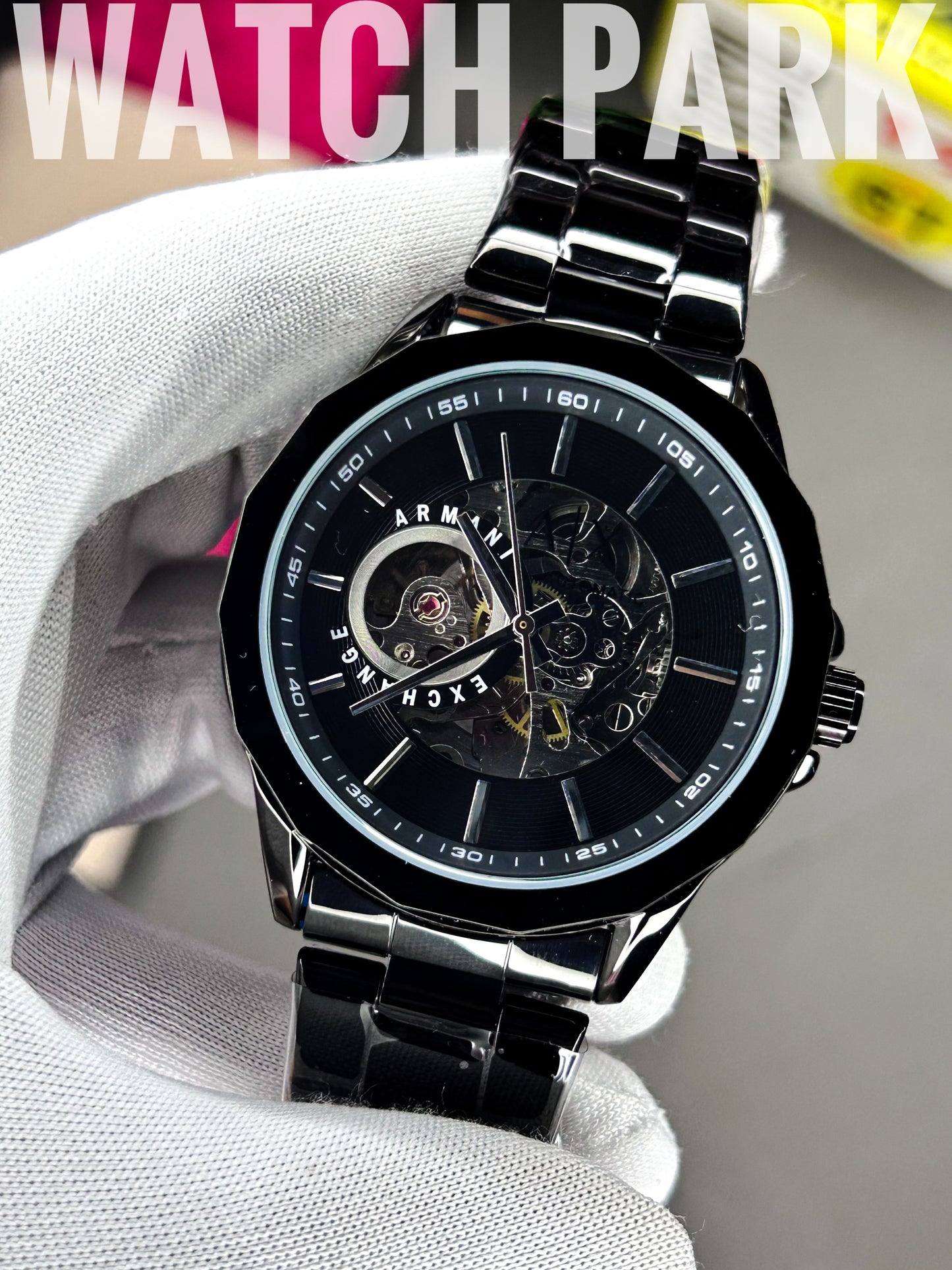 A/X - Automatic Skeleton - Black edition - Black chain