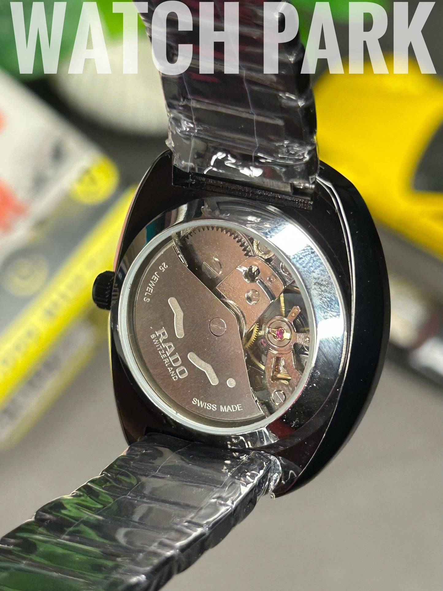 Executive watch - Rado - DiaStar Original Skeleton - Black dial - Black chain