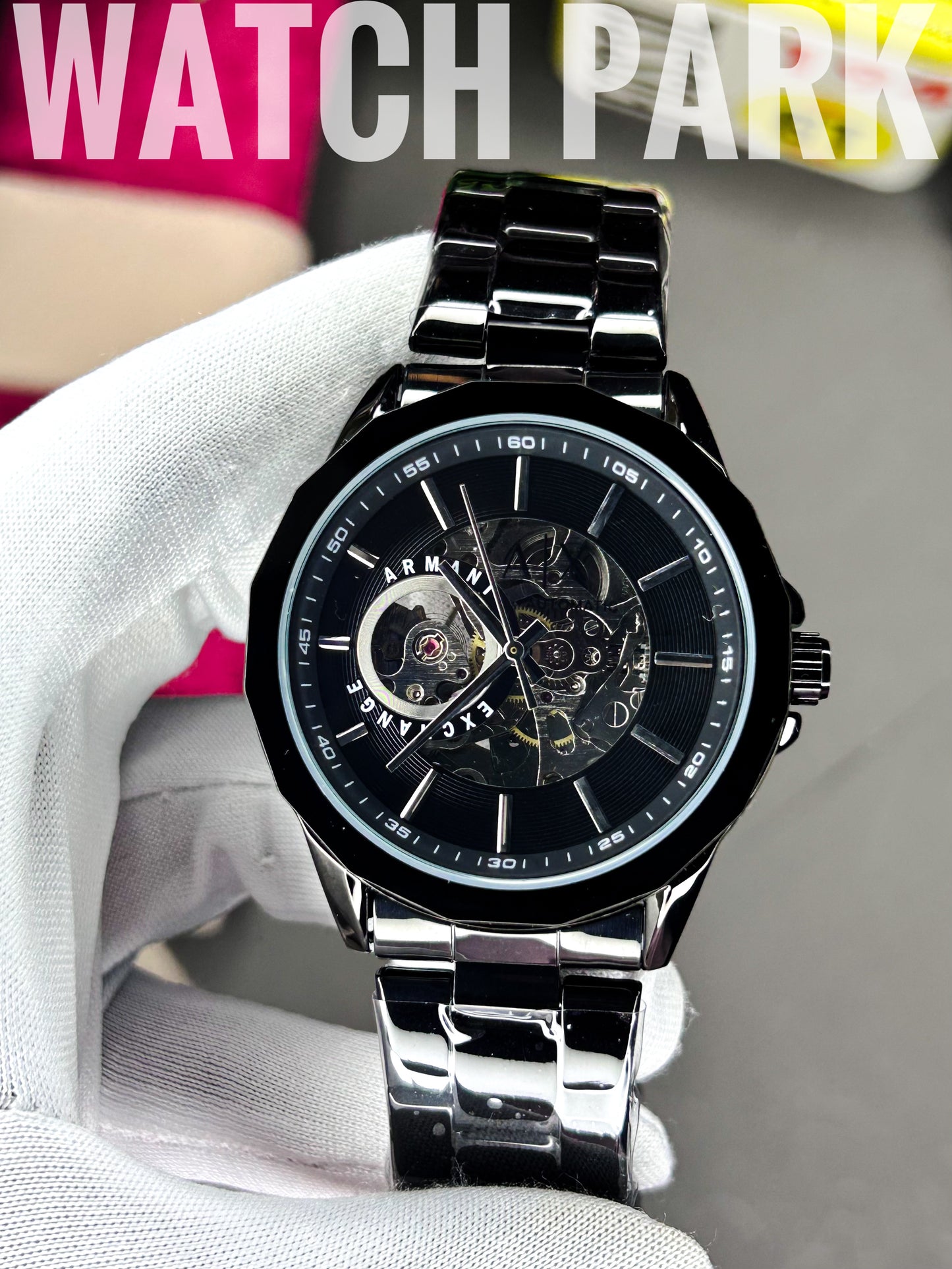 A/X - Automatic Skeleton - Black edition - Black chain