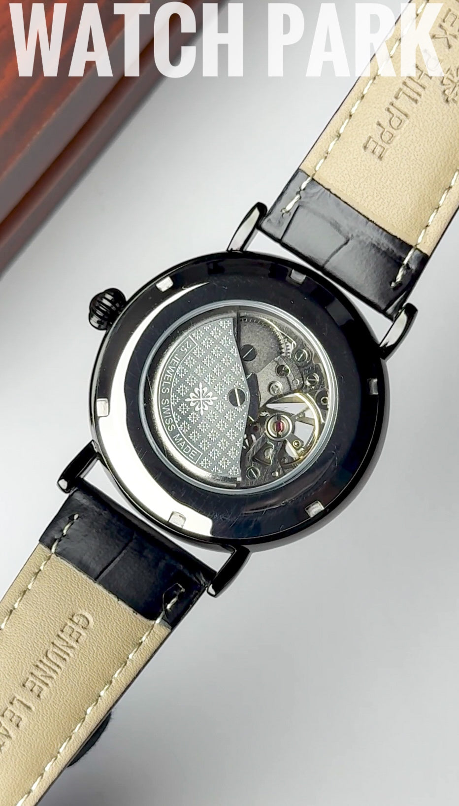 Patek - Skeleton - Black edition & Black - Black belt - Automatic
