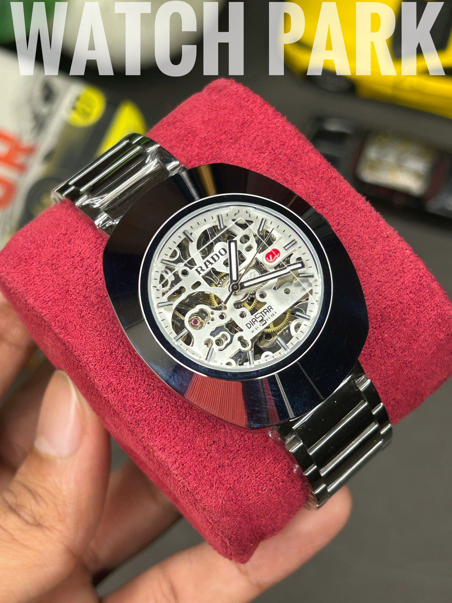 Executive watch - Rado - DiaStar Original Skeleton - White dial - Silver chain