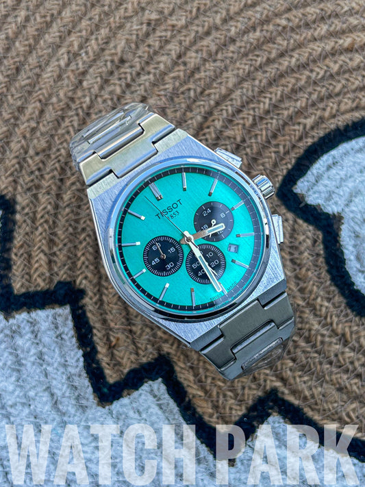 Classic watch - Tissot - Tiffany Blue edition - PRX Chronograph