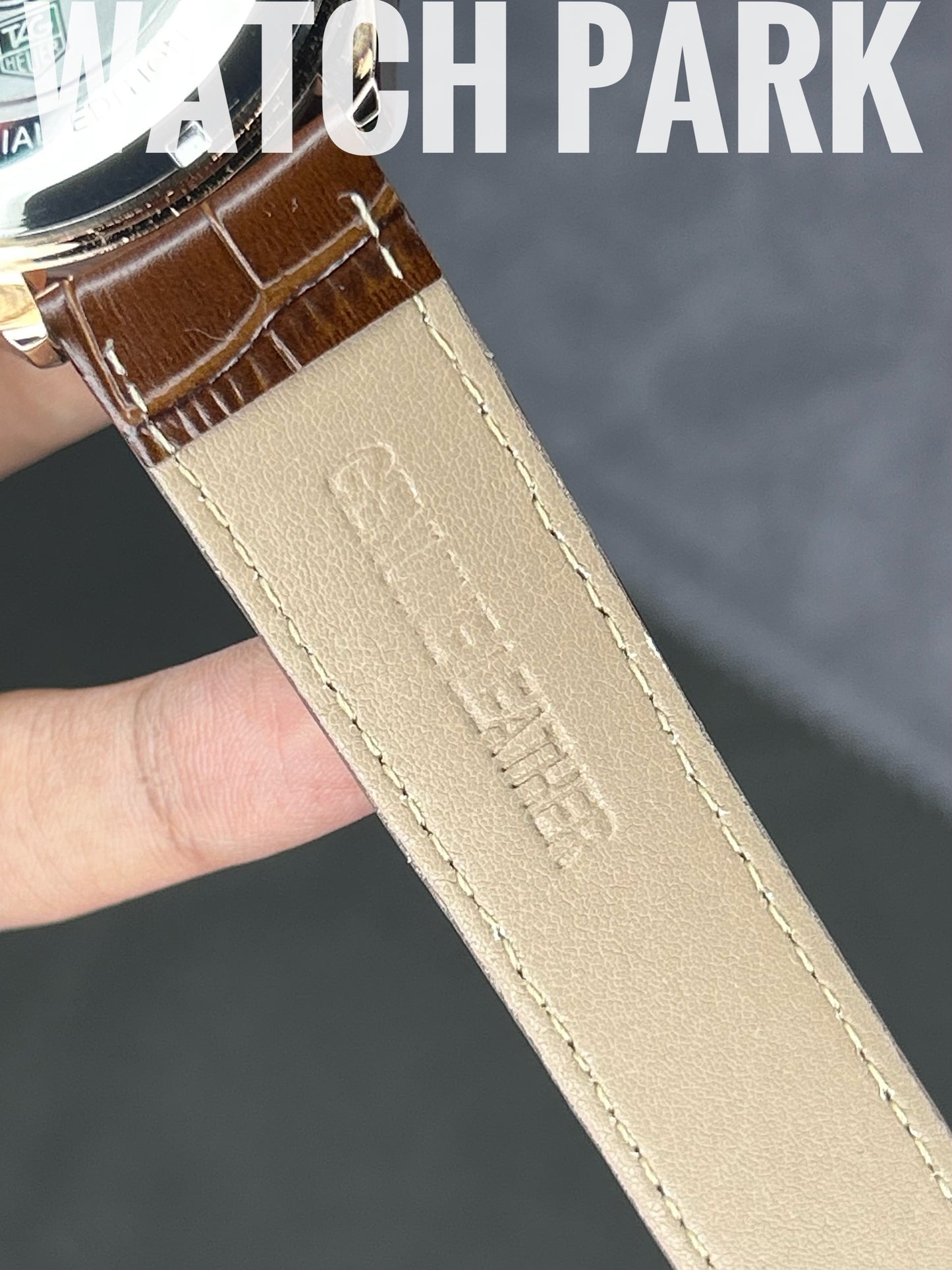 TAG Heuer Carrera - White with Rose Gold - Brown belt