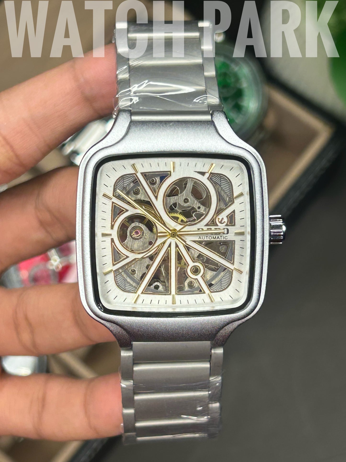 Executive watch - Rado - True Square - Automatic - Ceramic Skeleton - White with Silver