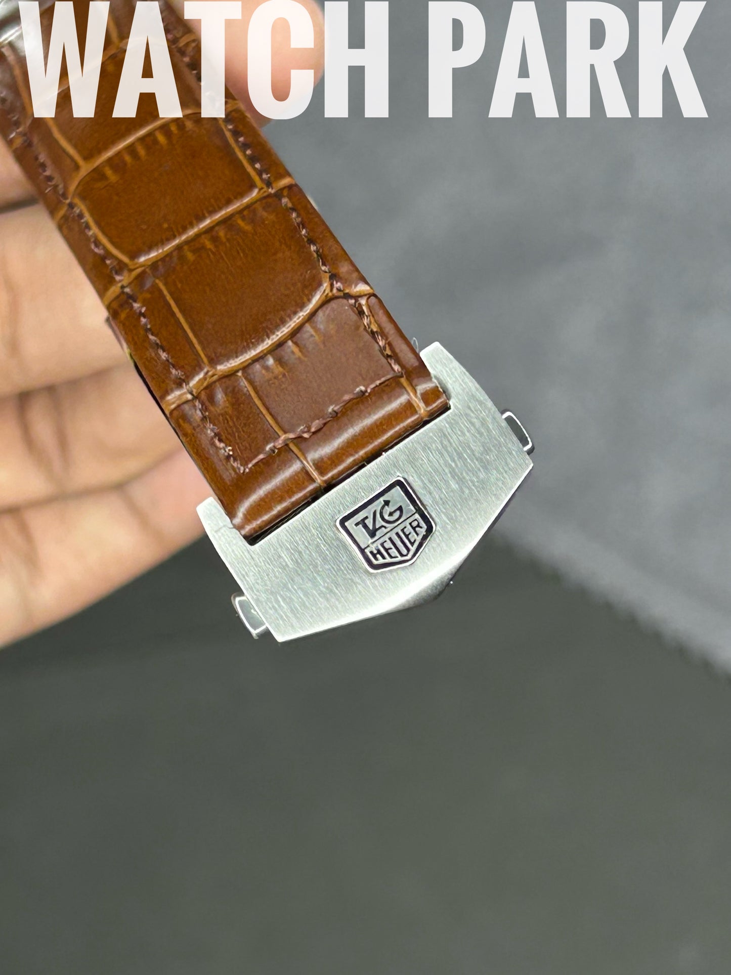TAG Heuer Carrera - White with Silver - Brown belt