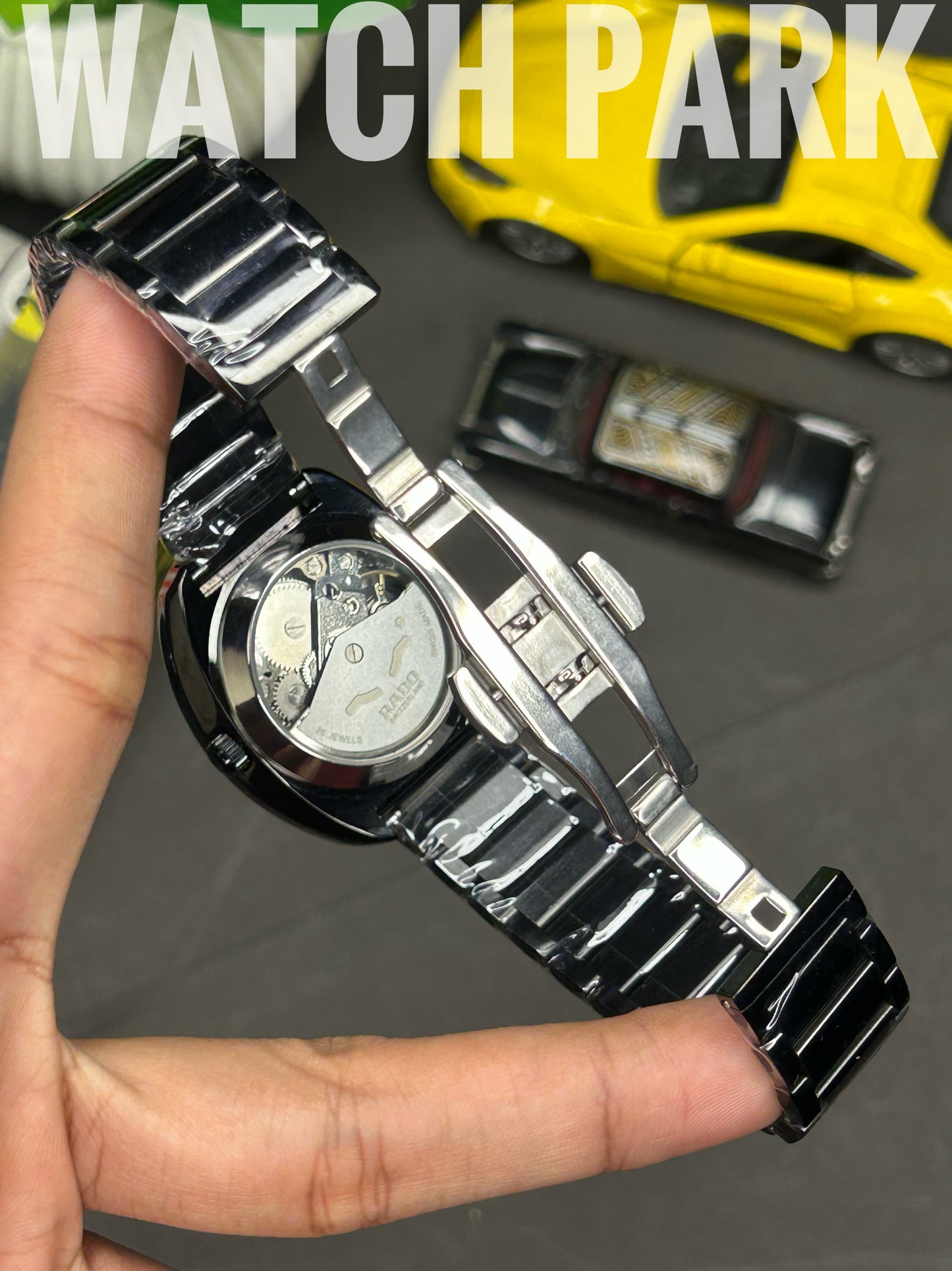 Executive watch - Rado - DiaStar Original Skeleton - Black dial - Black chain