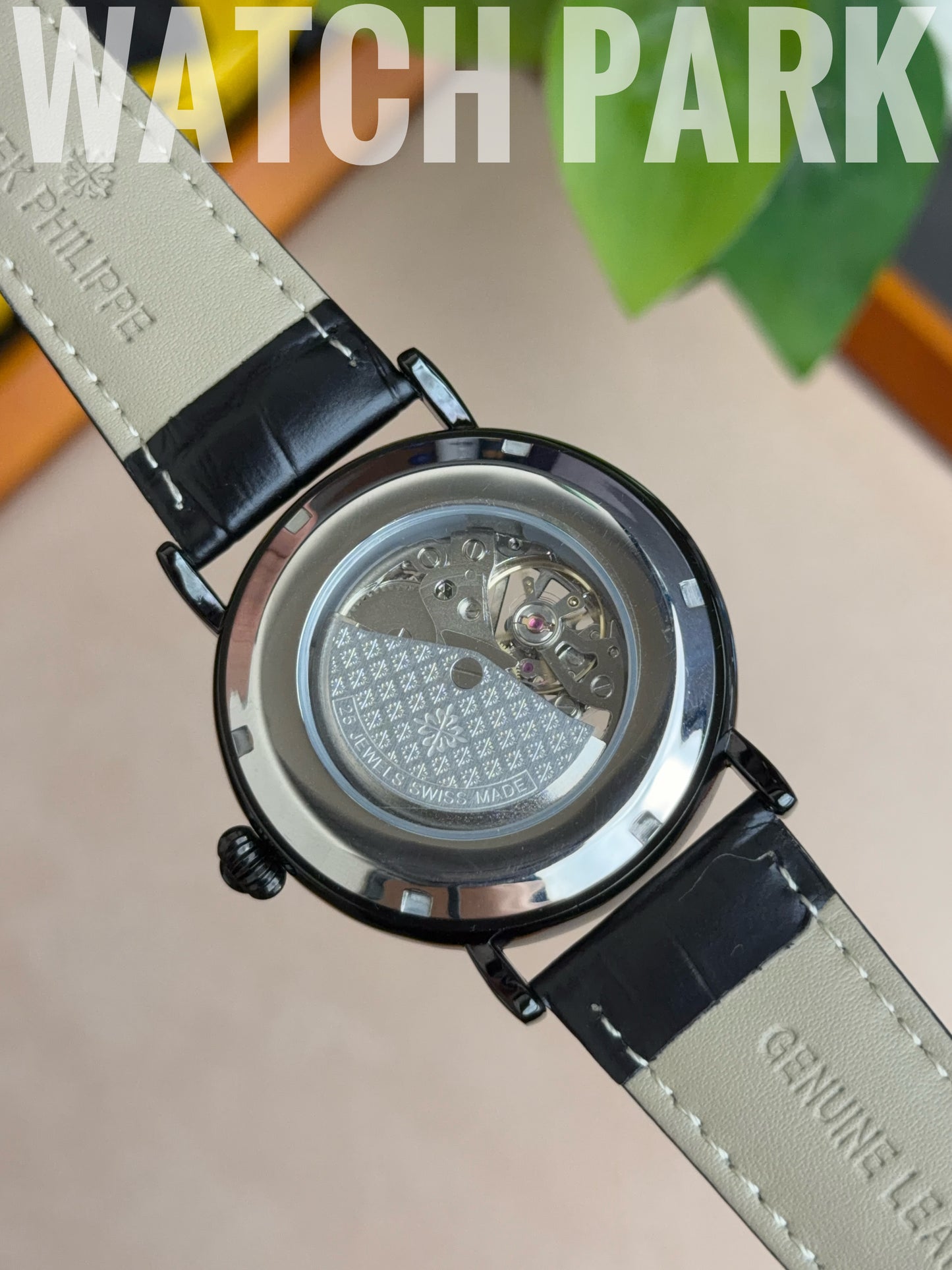 Patek - Skeleton - Black edition & Black - Black belt - Automatic