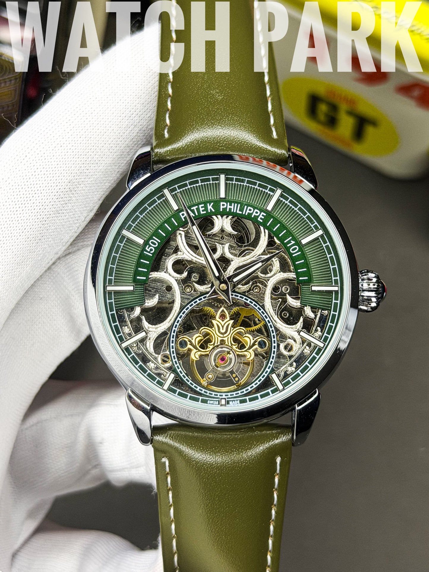 Rich watch - Patek Philippe - Homage Olive Skeleton - Automatic