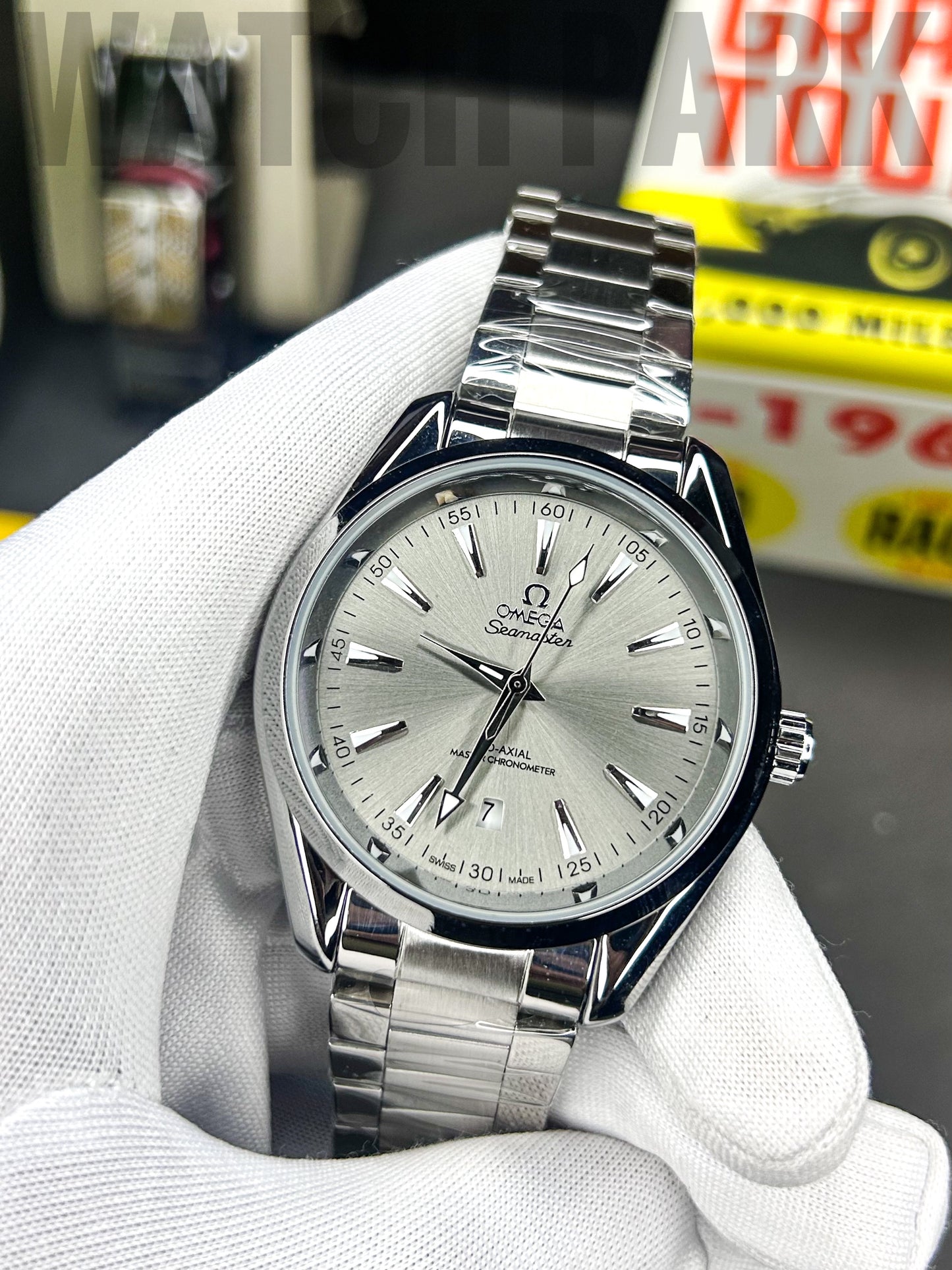 Rich watch - Omega - Seamaster - Aqua Terra Silver edition - Silver chain