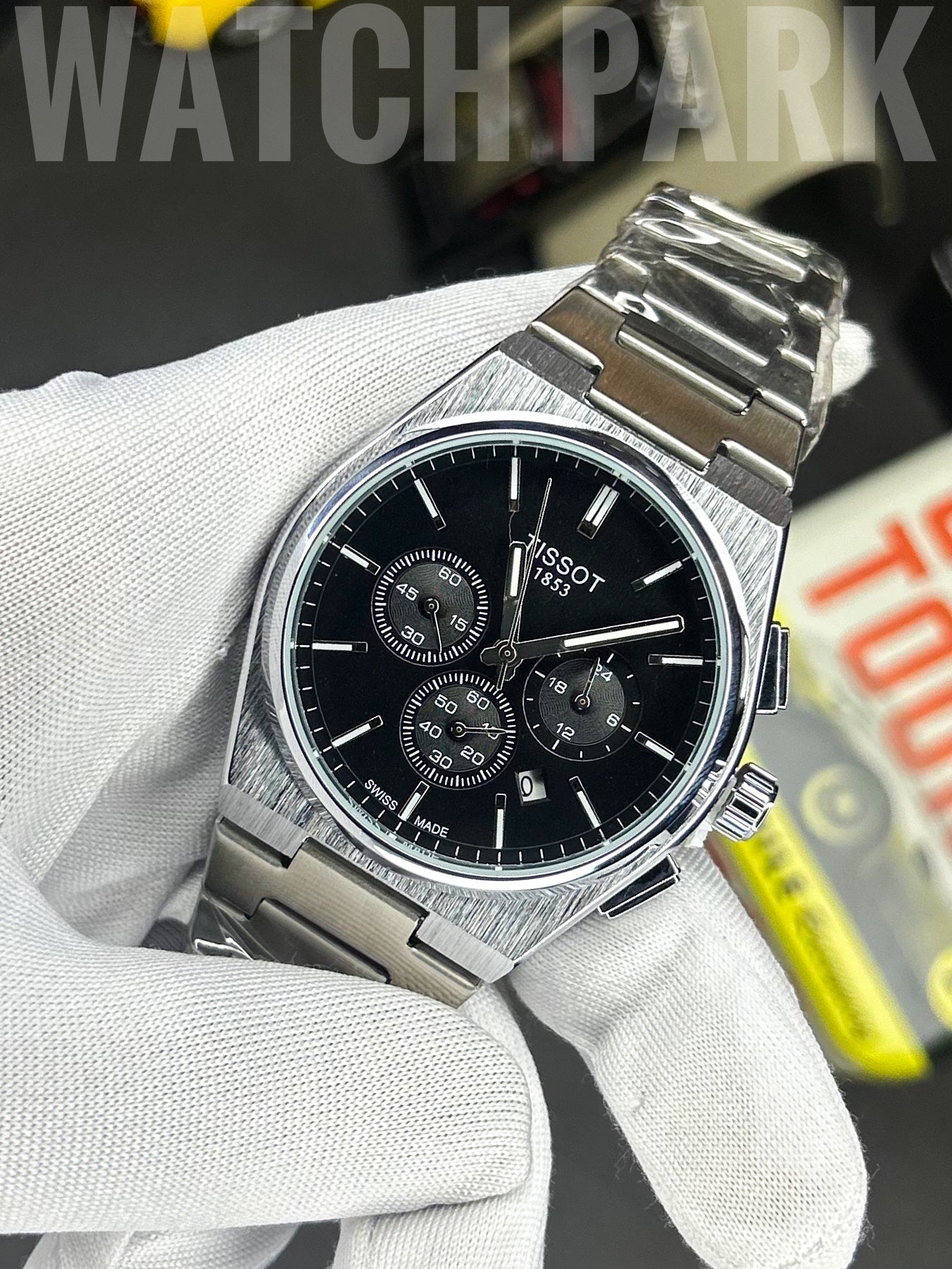 Classic watch - Tissot - Black edition - PRX Chronograph