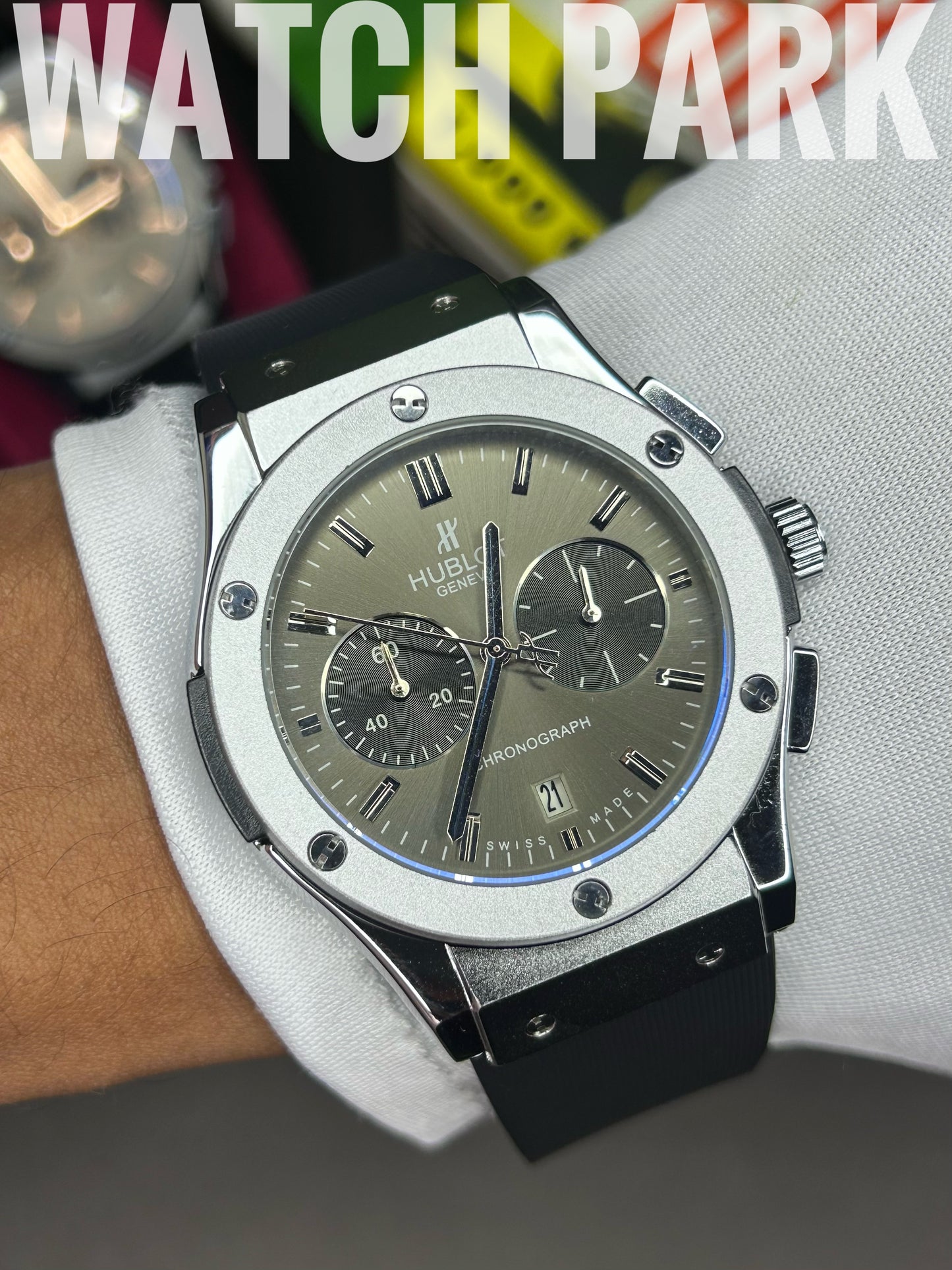 Classic watch - Hublot Fusion Chronograph – Matte Grey & Silver