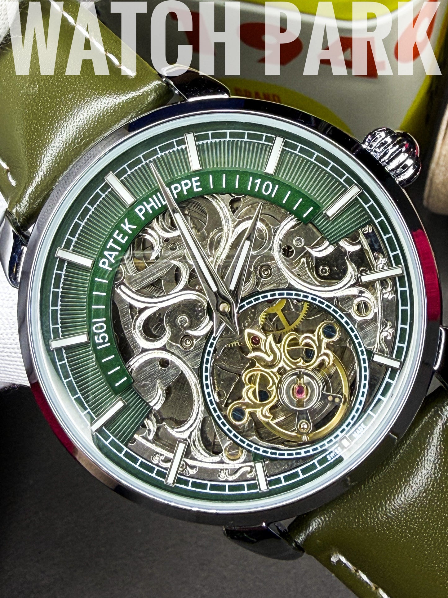 Rich watch - Patek Philippe - Homage Olive Skeleton - Automatic