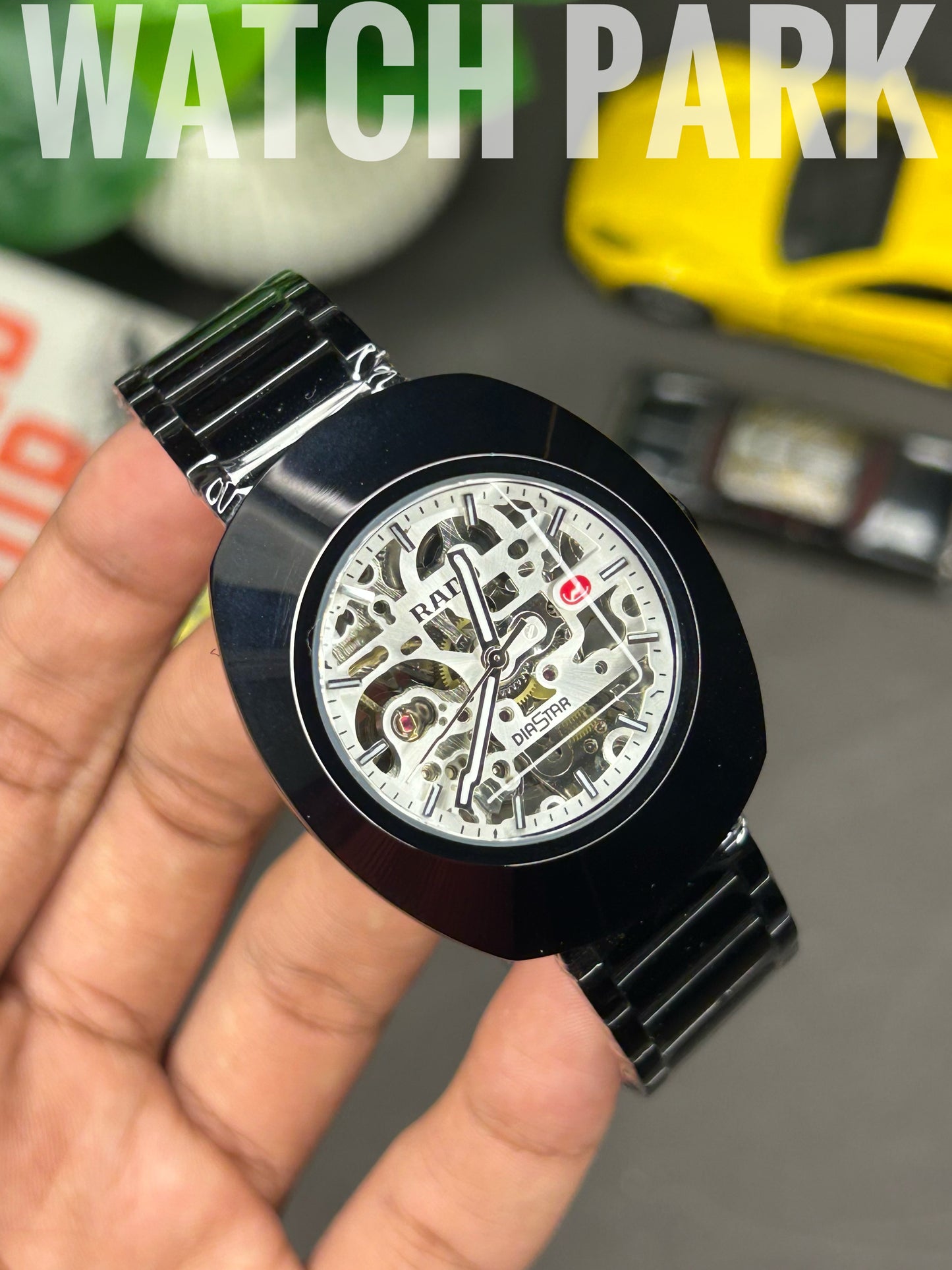 Executive watch - Rado - DiaStar Original Skeleton - White dial - Black chain