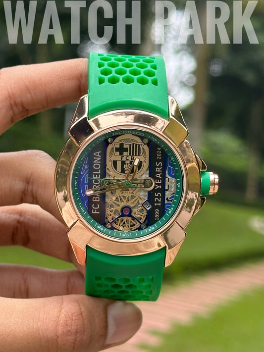 Jacob & Co. Epic X Tourbillon FC Barcelona 🔵🔴 125 Years Edition - Green