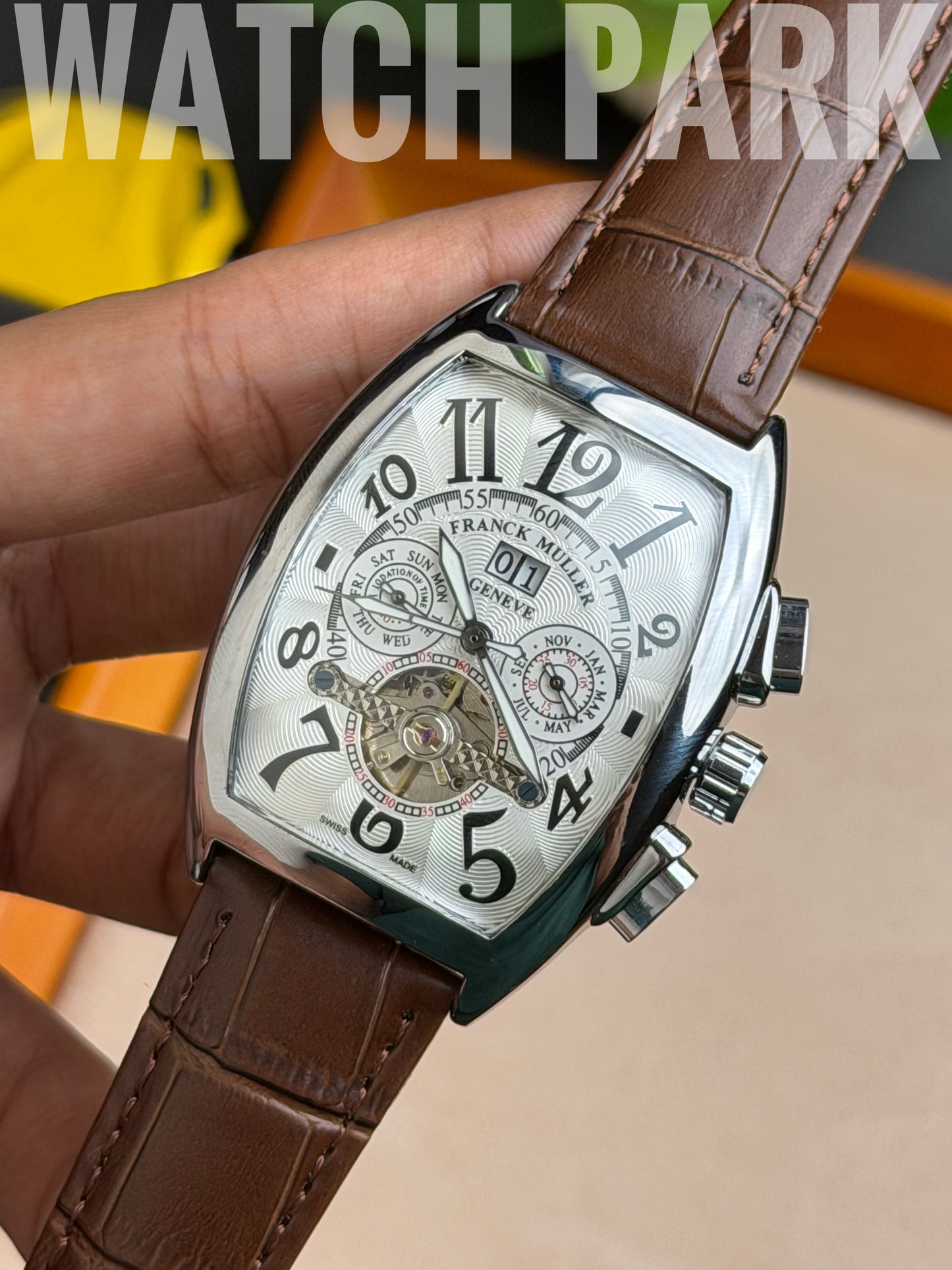 Franck Muller - White edition - Brown belt - Automatic