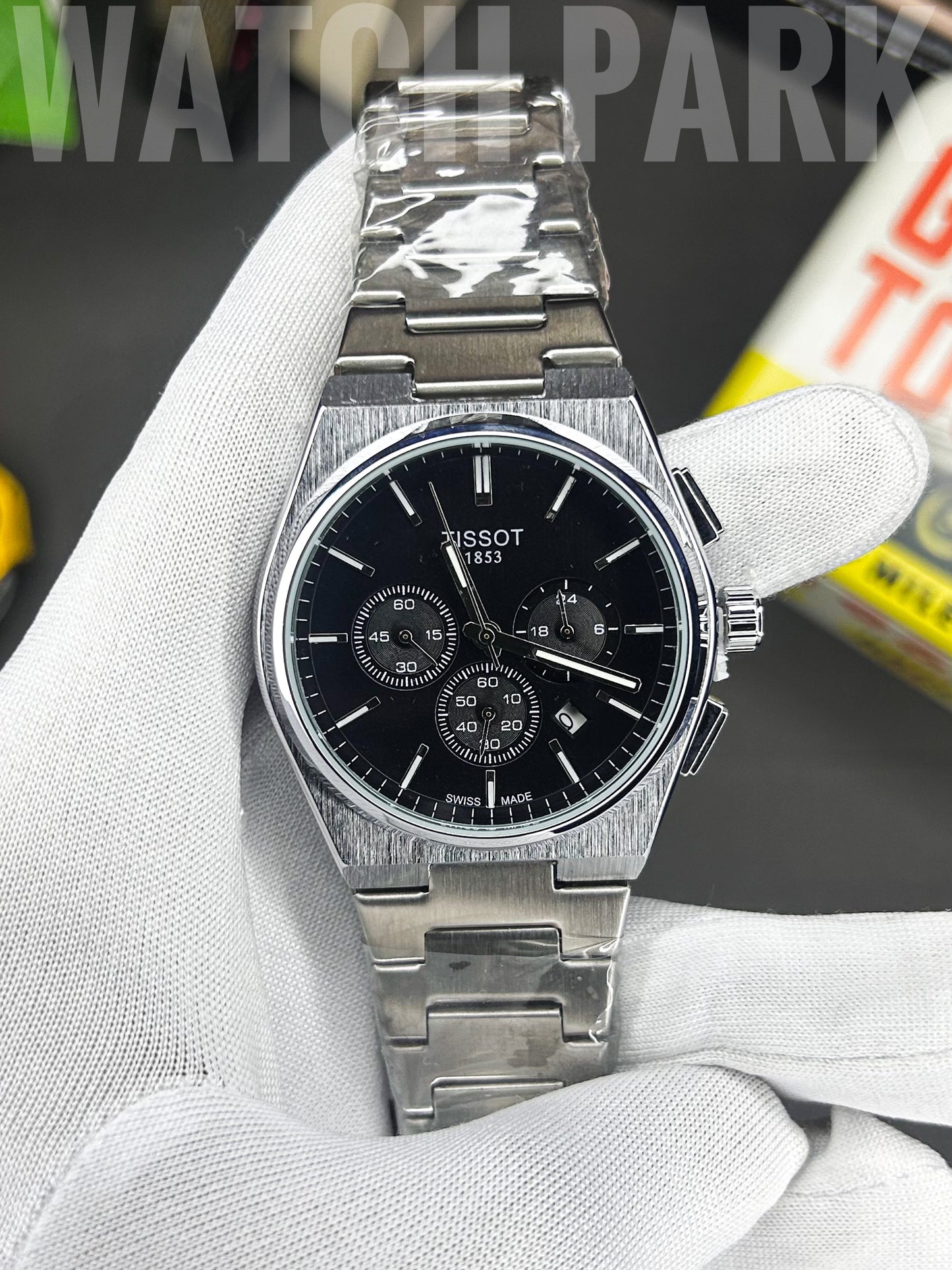 Classic watch - Tissot - Black edition - PRX Chronograph