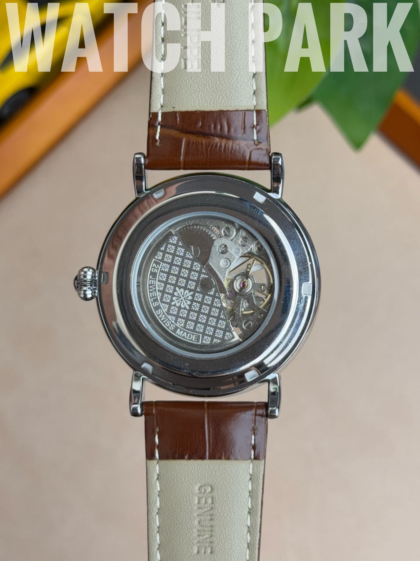 Patek - Skeleton - Brown edition & Silver - Brown belt - Automatic