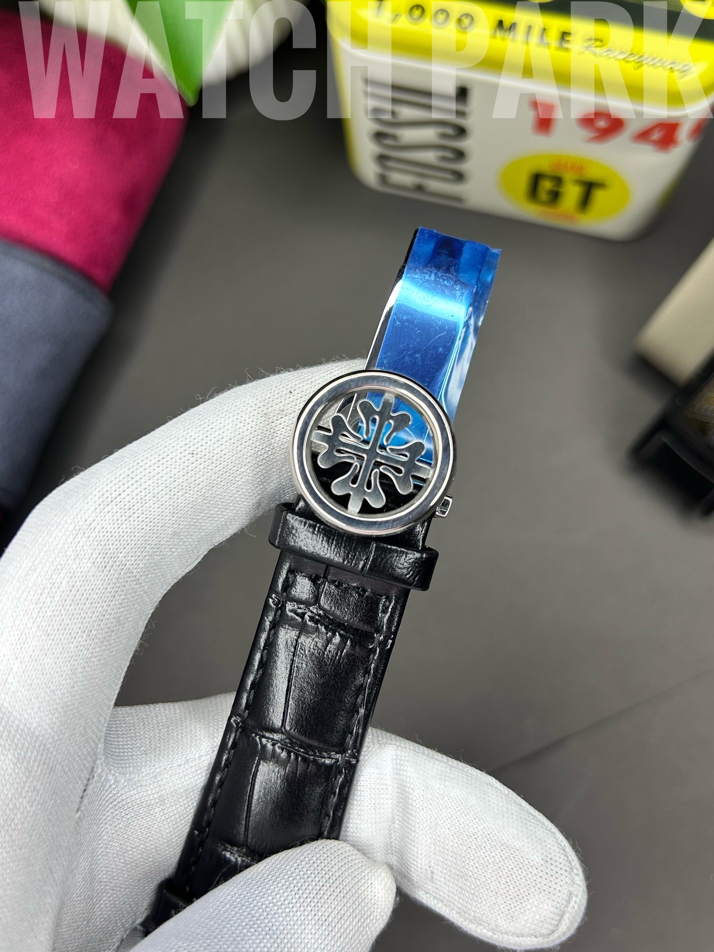 Patek - Chronograph - Moon Phase - Black edition - Black belt