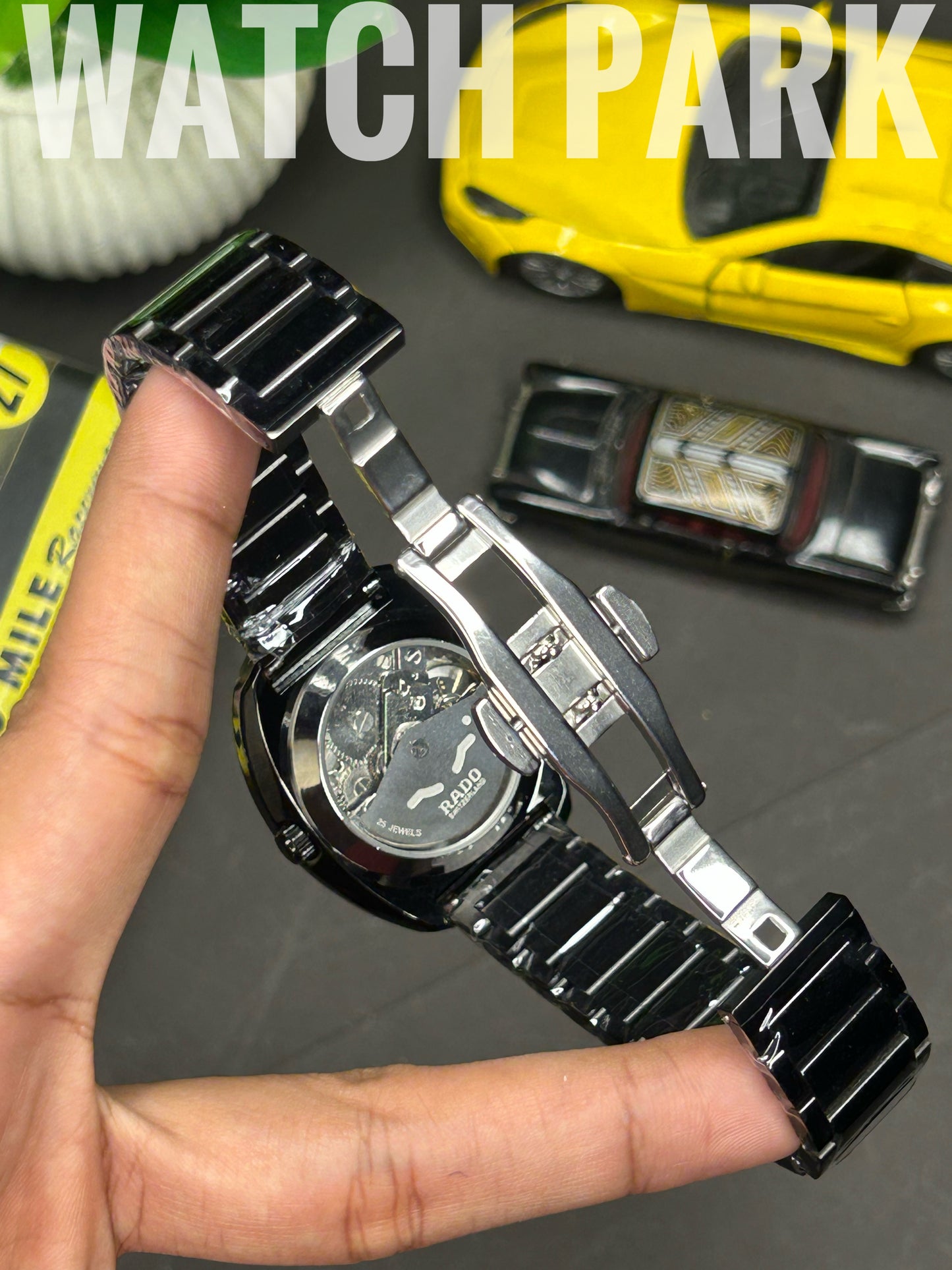 Executive watch - Rado - DiaStar Original Skeleton - White dial - Black chain