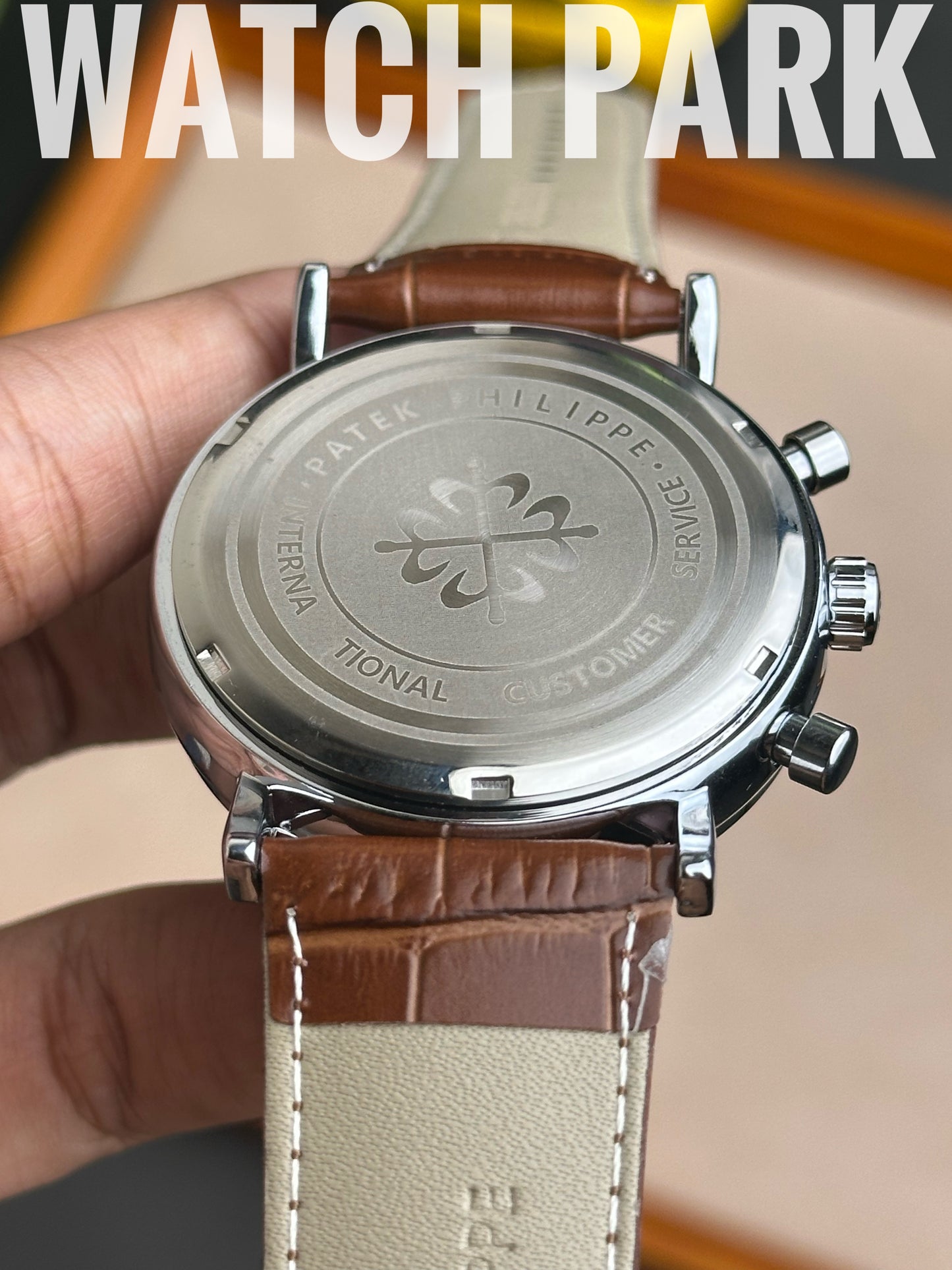 Patek Philippe - Moon phase - White edition - Brown belt