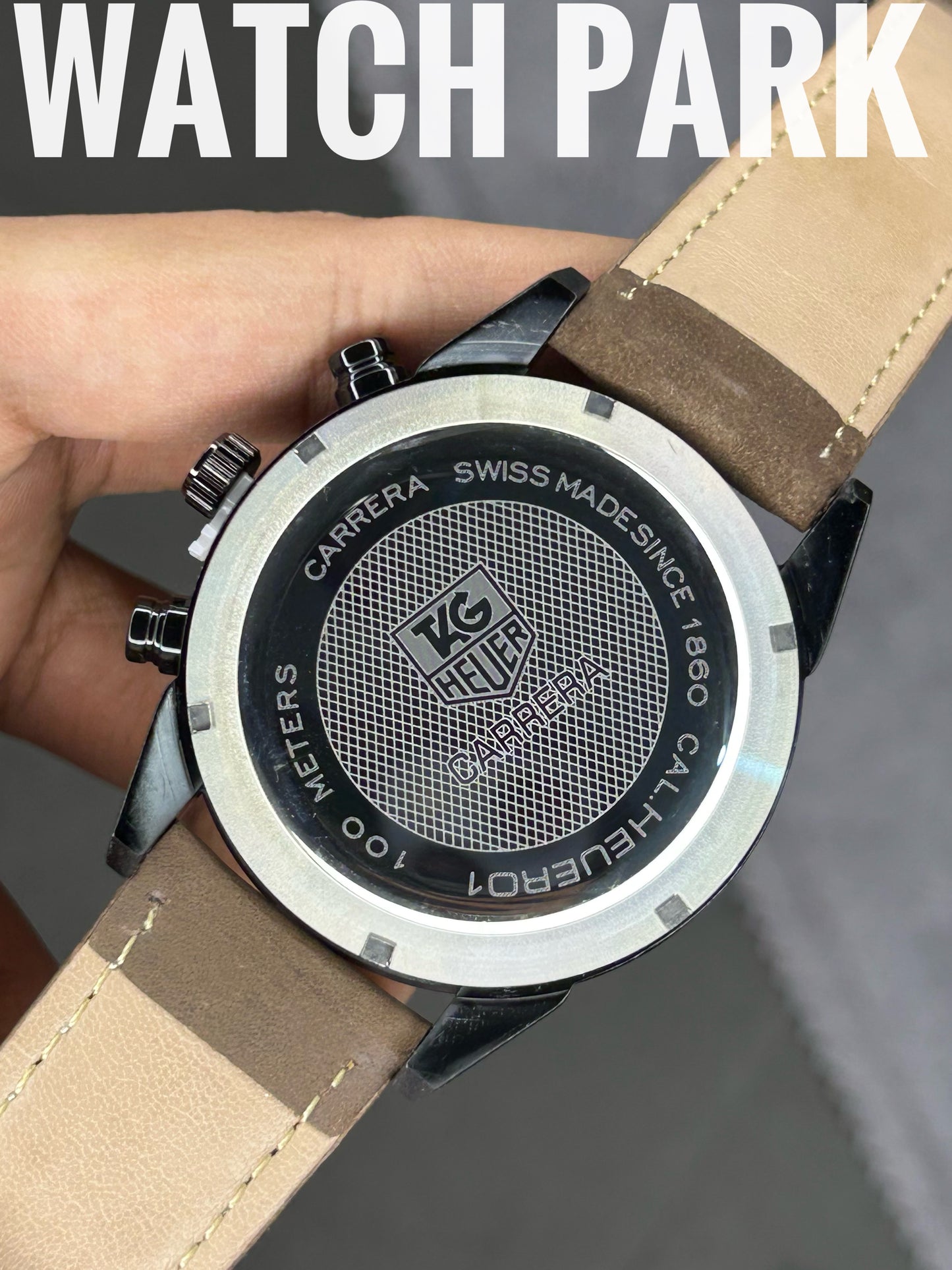 TAG Heuer Carrera - Black edition - Light Chocolate belt - Chronograph
