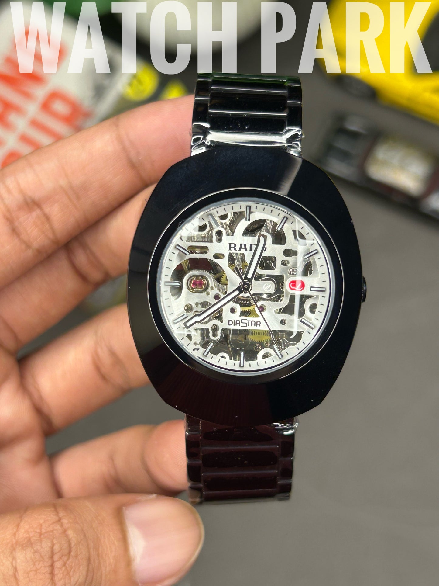 Executive watch - Rado - DiaStar Original Skeleton - White dial - Black chain