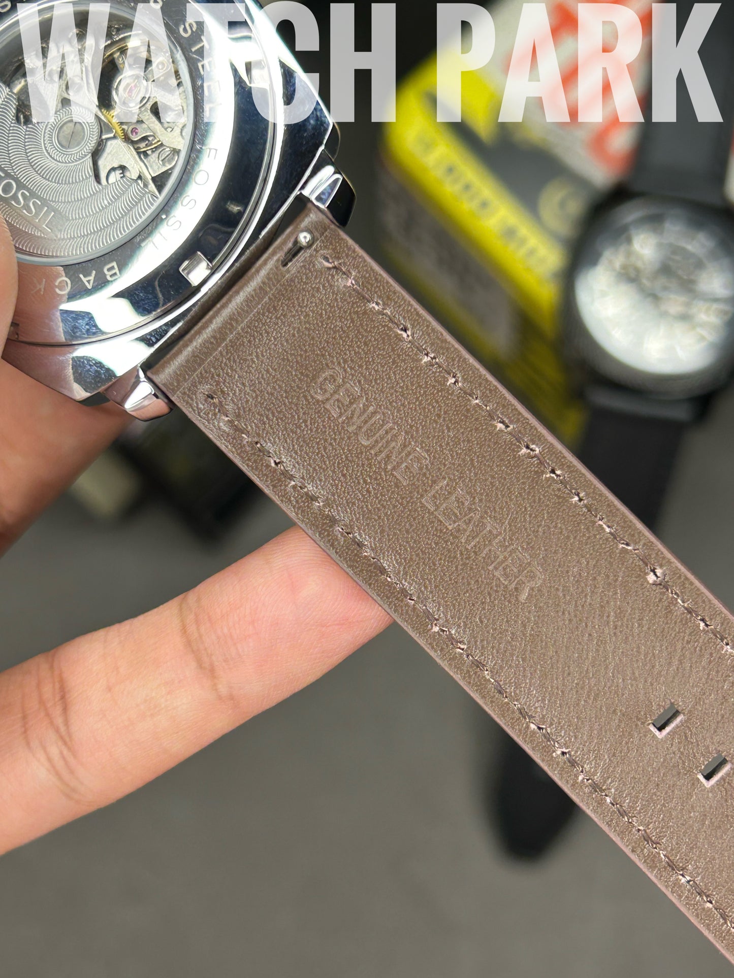 Fossil Machine - Black edition - Chocolate belt - Automatic