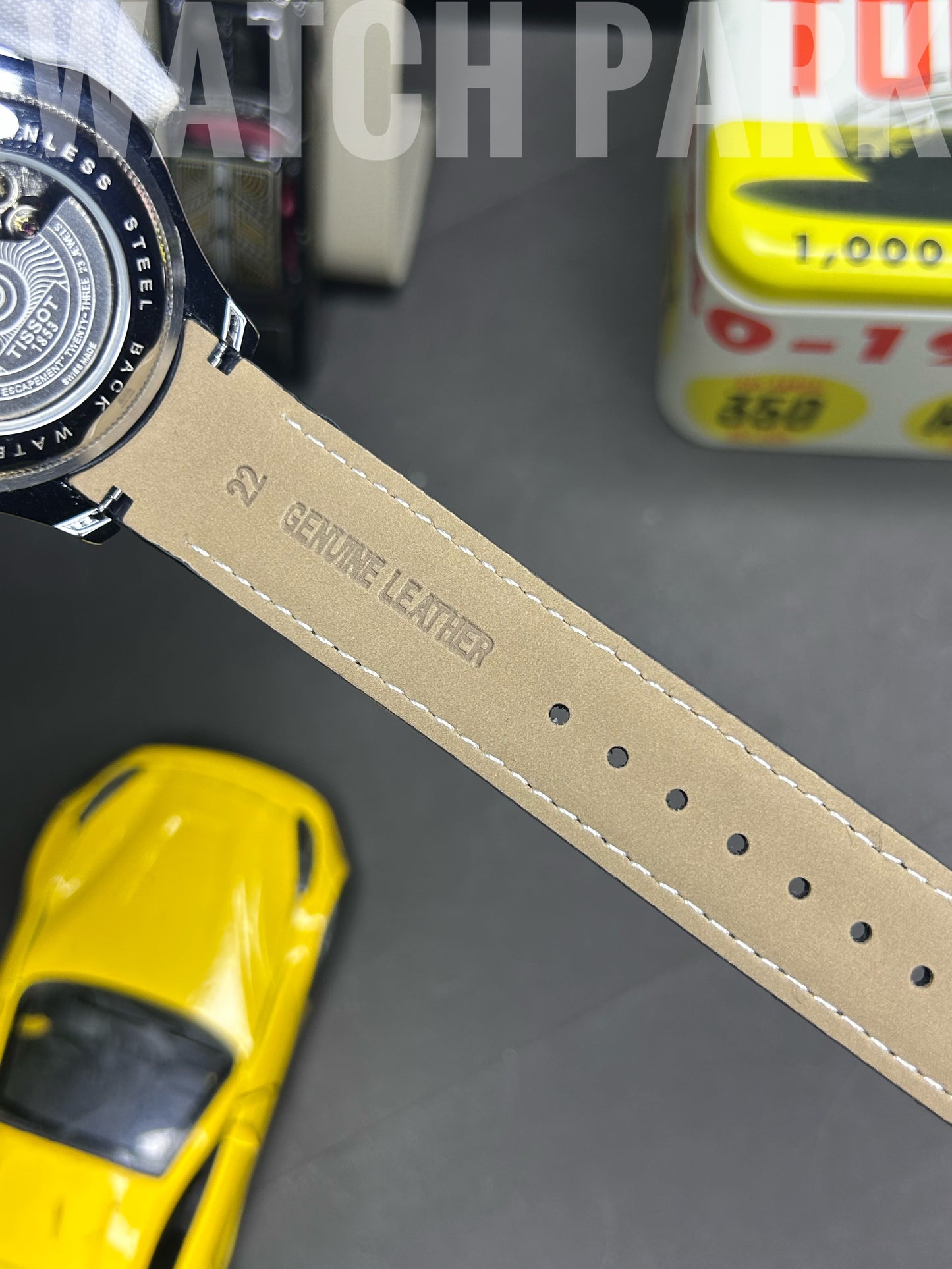 Executive watch - Tissot - Black edition - Automatic skeleton - Black belt