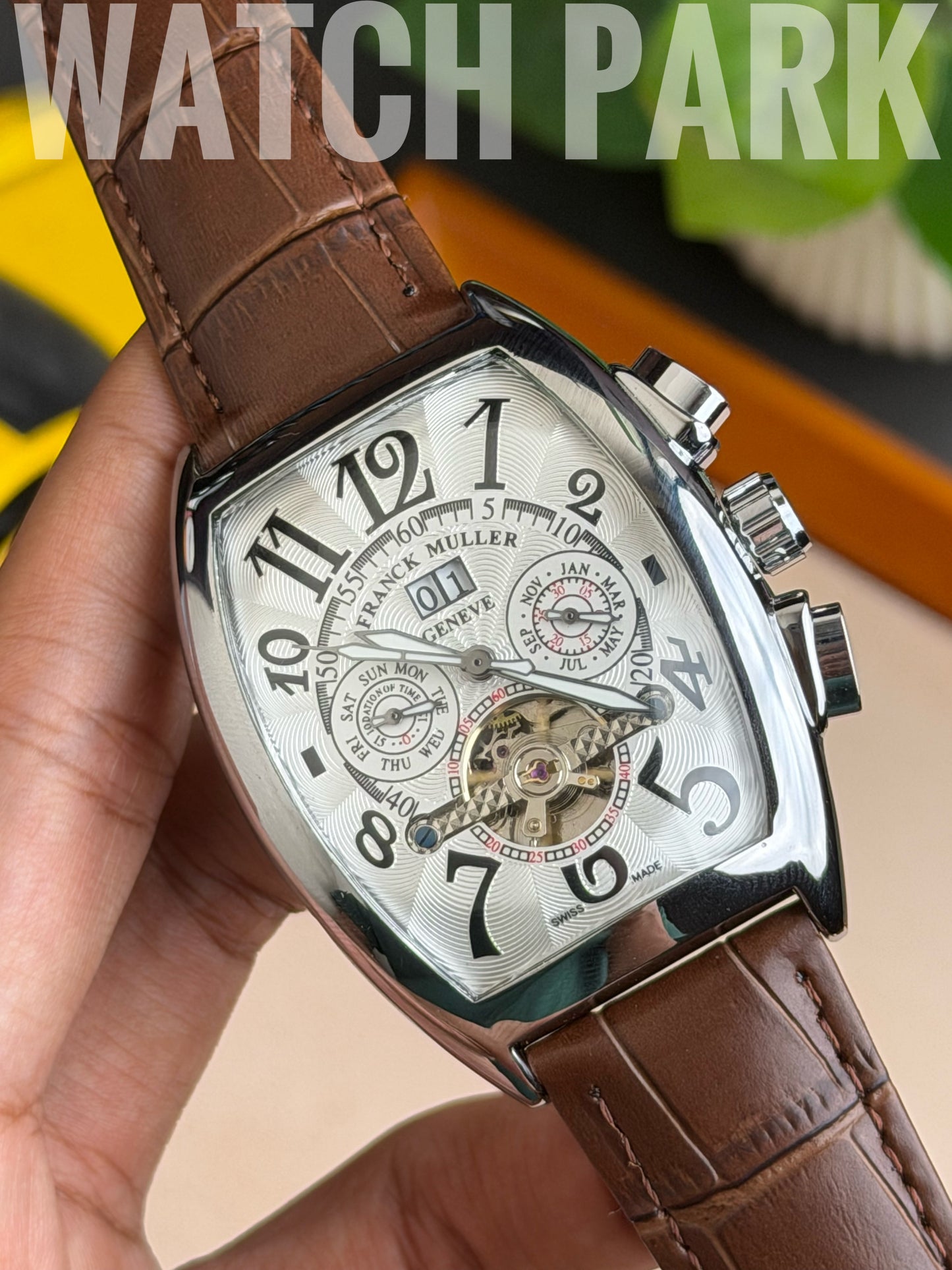 Franck Muller - White edition - Brown belt - Automatic